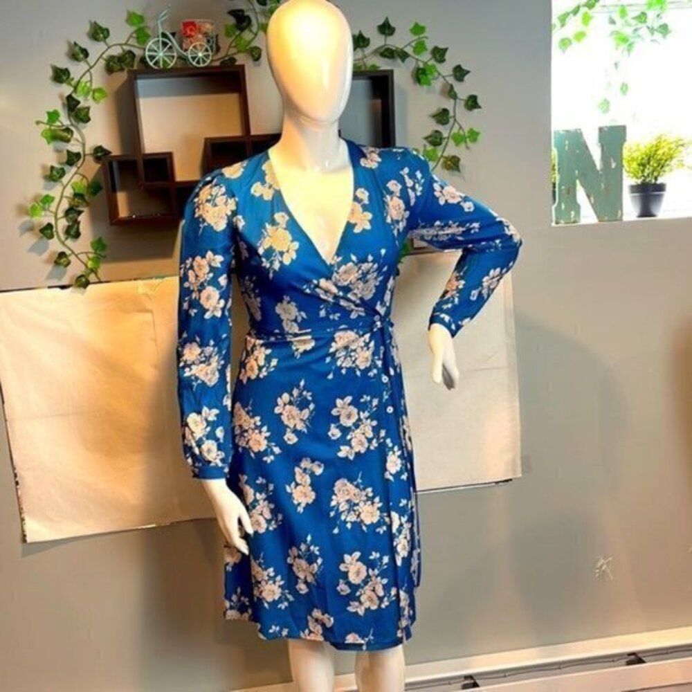 CUPSHE Clothing Teri Floral‎ Drawstring Midi Dress Size M